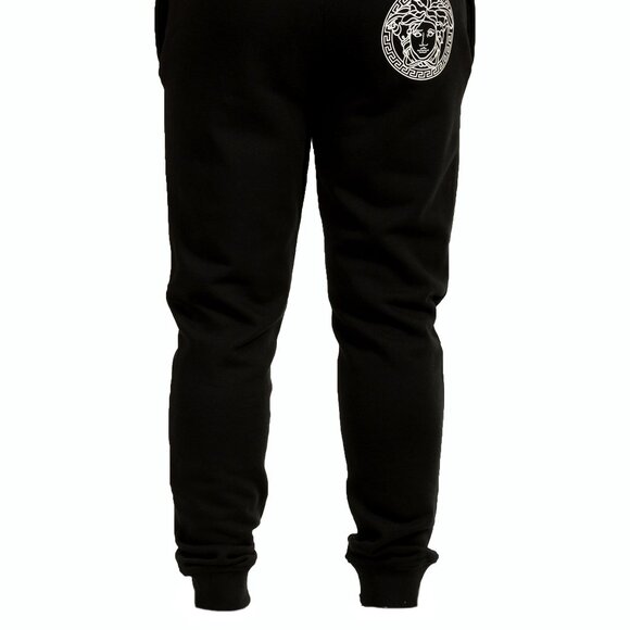 Versace Men's Black & White Logo Medusa Head Sweat Track Pants US L IT 52 - Picture 4 of 6